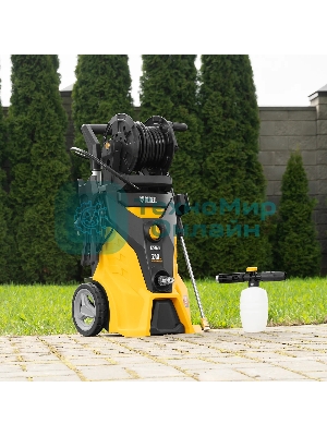 Мойка высокого давления Denzel R-210iD, 2600 Вт, 210 бар, 8,0 л/мин, асинх. двиг., бараб.