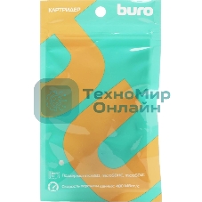 Кард-ридер Buro BU-CR-201/черный/MMC/MS/RS-MMC/SD/SDHC/USB 2.0/пластик
