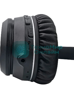 Гарнитура Hyundai H-HP103 черный, беспроводная, Bluetooth, до 6 ч