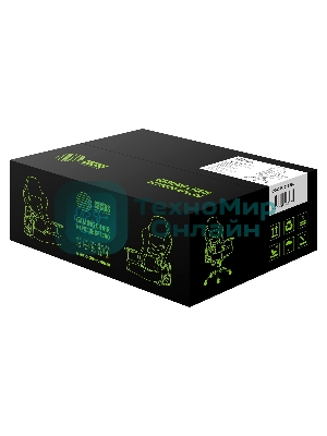 Кресло Cactus CS-CHR-0112BL черный, экокожа, подголовник