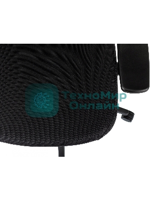 Кресло Бюрократ MC-711N-H черный, сетка, подголовник