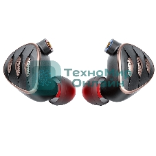 Проводные наушники FiiO FH5s черный/медный, внутриканальные, Jack 3.5/2.5/4.4 мм, сменные штекеры