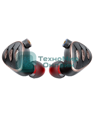 Проводные наушники FiiO FH5s черный/медный, внутриканальные, Jack 3.5/2.5/4.4 мм, сменные штекеры