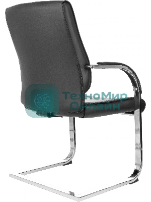 Кресло компьютерное Бюрократ T-8010-LOW-V/BLACK черный, искусственная кожа