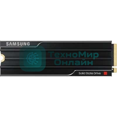 Накопитель SSD 2Tb Samsung 9100 PRO, M.2, PCI-E 5.0 x4, TLC 3D NAND R/W - 14700 (14800)/13400 (13300) Mb/s с радиатором