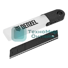 Лезвия Denzel 18 мм, сталь SK4 - 0,5 мм, супер острые, многосегментные, 5 шт.