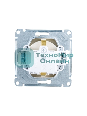 Механизм розетки 1-м СП AtlasDesign с заземл. защ. шторки 16А алюм. SchE ATN000345