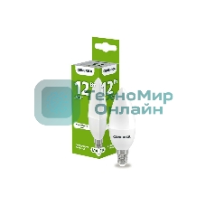 Лампа светодиодная GENERICA LL-C35-12-230-40-E14-G C35 12 Вт свеча 4000К E14 230В