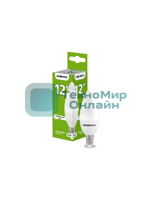 Лампа светодиодная GENERICA LL-C35-12-230-40-E14-G C35 12 Вт свеча 4000К E14 230В