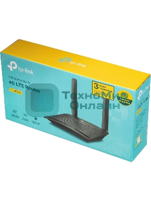 Роутер беспроводной TP-Link TL-MR100 N300 10/100BASE-TX/4G(3G) cat.4 черный