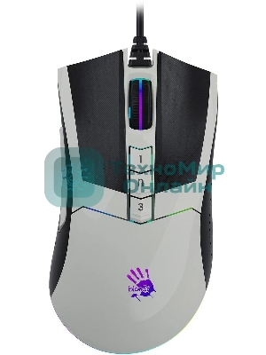 Мышь проводная A4Tech Bloody W90 Max белый/черный, 10000 dpi, USB, кнопки - 10