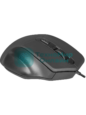Мышь проводная Defender Datum MB-347 черный, 1600 dpi, USB, кнопки - 4