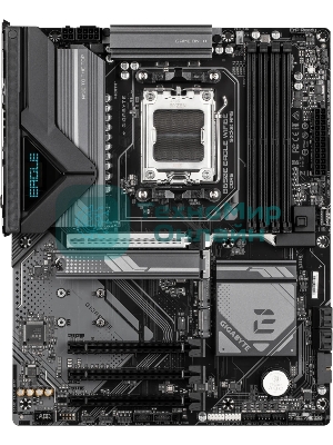 Материнская плата Gigabyte B650E EAGLE WIFI6E, AM5, AMD B650E, 4xDDR5, 4xSATA, 3xM.2, 1xPCIe 5.0 x16, 1xPCIe 4.0 x4, 2xPCIe 3.0 x1, 1xHDMI, 1xDP, 1x2.5Gb LAN, Wi-Fi 6E, Bluetooth 5.3, 1xUSB-C 5Gbps, 2xUSB-A 10Gbps, 2xUSB-A 5Gbps, 4xUSB-A 2.0, 1xPS/2, 3x3.5 мм, 7.1, ATX