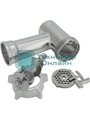 Мясорубка электрическая Polaris PMG 2027L черный, 2000 Вт, 2.0 кг/мин, реверс, защита от перегрузки, металлический лоток, насадки - 5