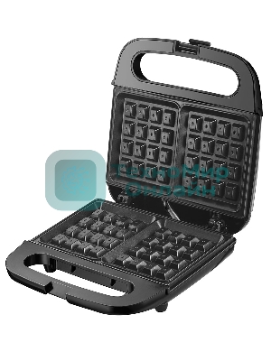 Вафельница Endever Skyline WM-22 черный, 850 Вт, на 2 вафли, автом. терморегулятор, размеры 22,6x22,4 см