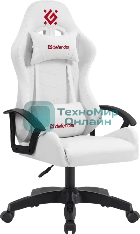 Кресло игровое Defender Lion белый, класс 2, PU