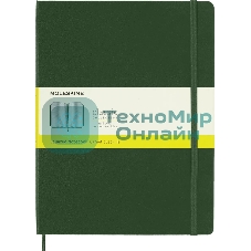 Блокнот MOLESKINE Classic, 192стр, в клеточку, твердая обложка, зеленый qp091k15