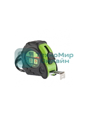 Рулетка Сибртех Графит, обрезиненный корпус, амортизатор, 3 м х 16 мм