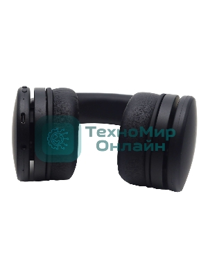 Беспроводные наушники Raskat ANC 1B черный, полноразмерные, Bluetooth + проводной, активное шумоподавление, складная конструкция, до 50 ч