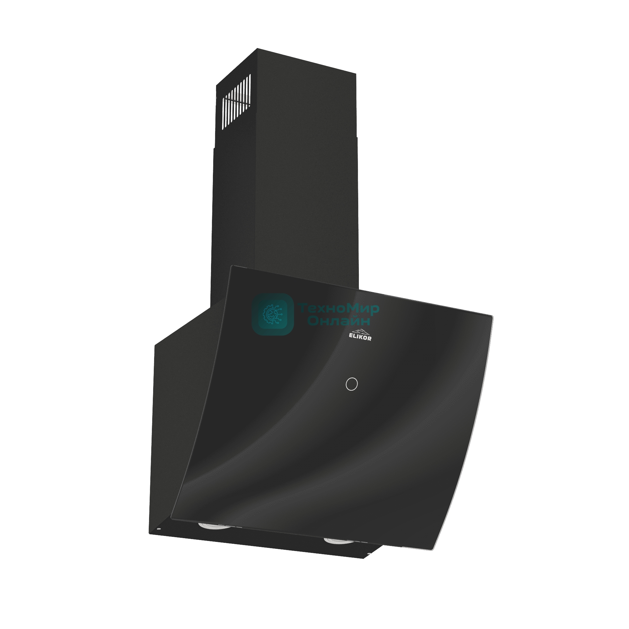 Вытяжка каминная Elikor Wave BK 50 черный, 50 см, 750 куб. м/ч, 56 дБ
