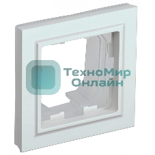 Рамка 1-местная IEK BRITE РУ-1-БрЖ-44 IP44 жемчуг