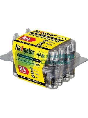 Элемент питания алкалиновый Navigator AAA/LR03 NBT-NE-LR03-BOX24 (уп.24шт)