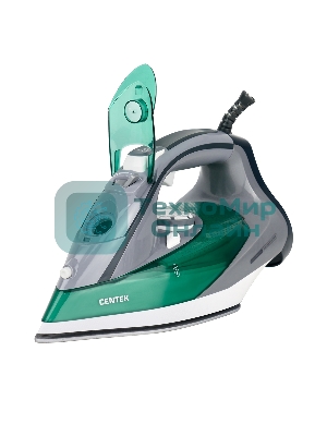 Утюг Centek CT-2309 зеленый/серый, 2800 Вт, 40 г/мин, 145 г/мин, 270 мл