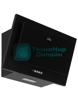 Вытяжка наклонная Elikor Коралл 60П-430-К3Д чёрный, 60 см, 430 м³/ч, 35 дБ