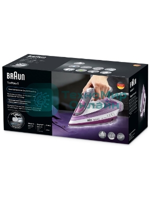 Утюг паровой Braun SI5037VI фиолетовый, 2700 Вт, 50 г/мин, 200 г/мин, 300 мл