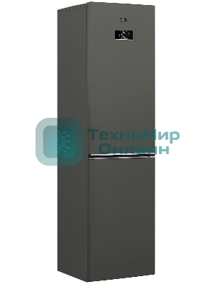 Холодильник Beko B3R0CNK332HG темно-серый двухкамерный 200/100л морозилка снизу, No Frost