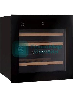 Винный шкаф LEX LWD6036BL dual zone PP 1-нокамерн. черный (CHAT500008)