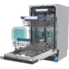 Встраиваемая посудомоечная машина Бирюса DWB-410/5, черный, 44.8 см, 10 компл., 42 дБ, класс A+++