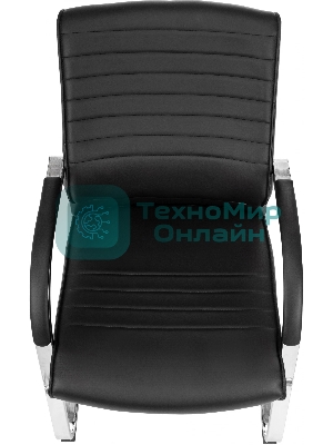 Кресло компьютерное Бюрократ T-8010-LOW-V/BLACK черный, искусственная кожа