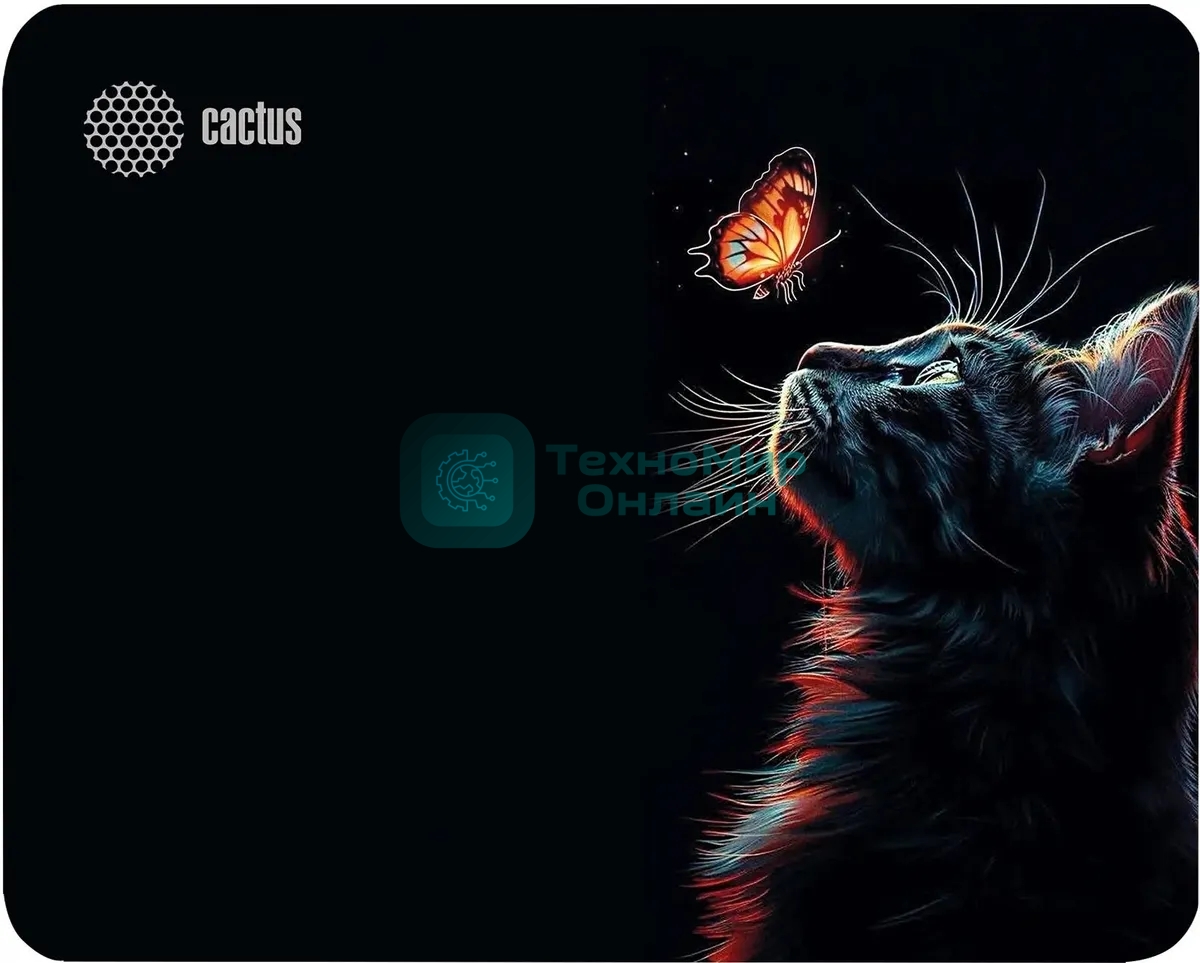 Коврик для мыши Cactus Night Cat 220x180x2мм (CS-MP-P12XS)