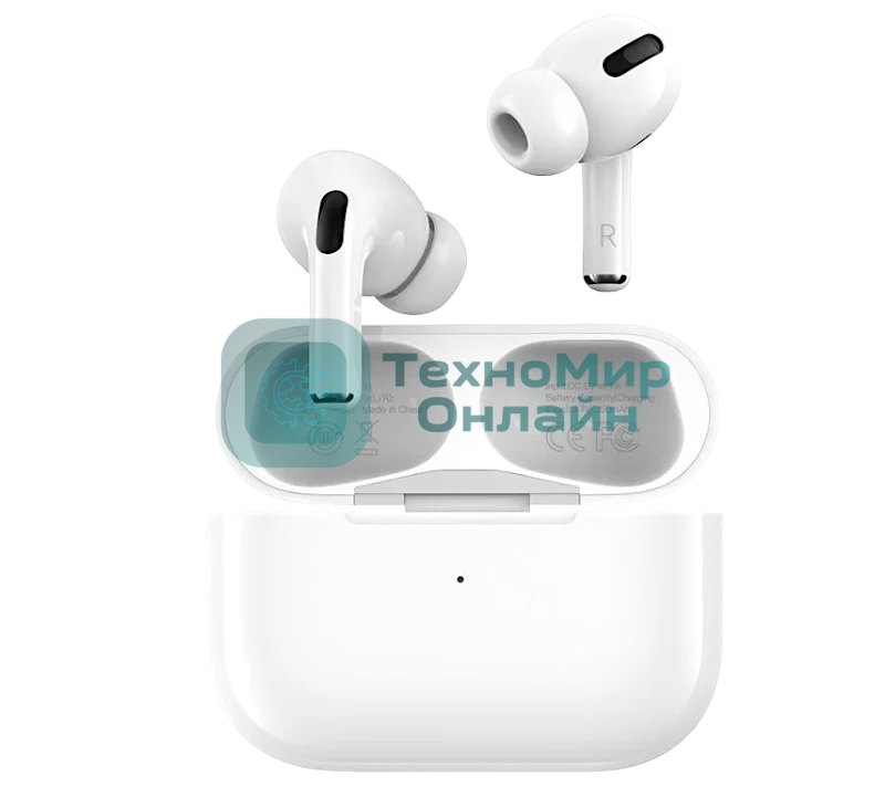 Наушники TWS Aksberry B19 белый, вкладыши, Bluetooth, сенсорное управление, до 4 ч