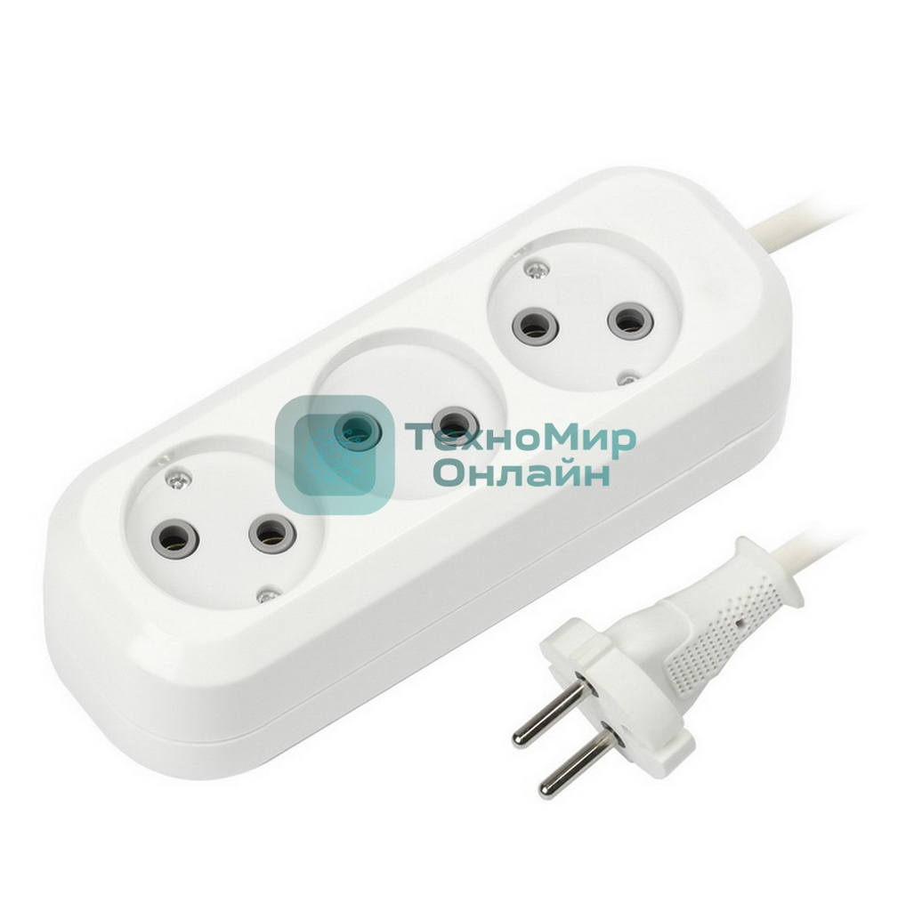 Удлинитель Smartbuy (SBE-10-3-10-N) 3 гнз х 10 м (10А/2.2 кВт, ПВС 2х1.0)