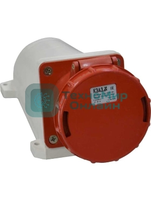 Розетка 135 63А 6h 380AC 3P+PE+N IP67 для монтажа на поверхность КЭАЗ 241221