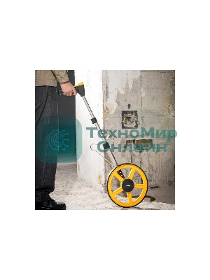 Измерительное колесо с цифровым дисплеем (курвиметр) Deli DL4179 300мм Диаметр 300мм, точность:±0,5%, значение деления:0,1 мм