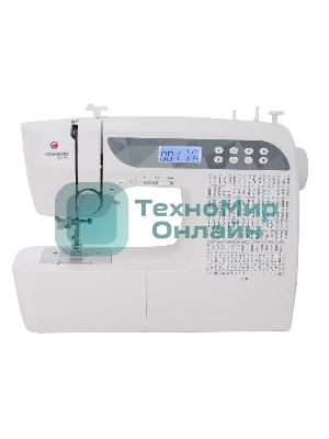 Швейная машина Comfort 1001 200 операций, 9 видов петель, жк дисплей, нитевдеватель, горизонтальный челнок, русск./англ. алфавит, плавная регулировка скорости на корпусе, регулятор давления лапки, нитевдеватель, возможность шитья двойной иглой, возможность шитья без педали.
