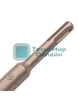 Бур по бетону Denzel двойная спираль, Cobalt W-tip, 18x310 мм, SDS PLUS