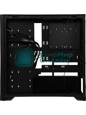 Корпус Formula V Line TimberLine T0 Black, ATX, wood+plastic front, TYPE-C*1, USB3.0*2, FRONT 3x120мм FRGB, REAR 1x120мм FRGB