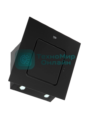 Вытяжка наклонная Beko HCA62540B чёрный, 60 см, 566 м³/ч, 67 дБ