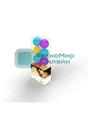 Тайские фонарики Neon-night Фейерверк 5 м, 25 LED, прозрачный ПВХ, теплый белый, питание USB