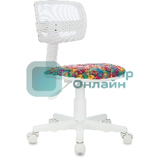 Кресло Бюрократ CH-W299 белый, сетка, 120 кг