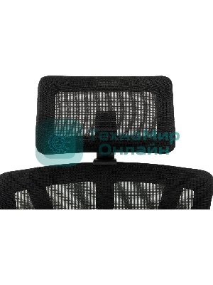 Кресло Бюрократ MC-711N-H черный, сетка, подголовник