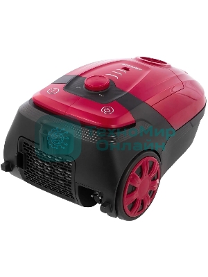 Пылесос Sharp ECKB19RR, красный/черный, 350/1900 Вт, уборка сухая, пылесборник мешок 2.3 л