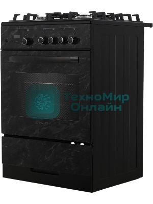 Плита газовая Gefest ПГ 6500-03 0053 черный, конфорок 4 шт, духовка 52 л, 60 см x 85 см x 60 см