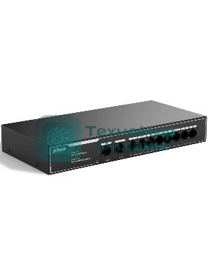 Коммутатор Dahua DH-SG1010LP, 10×1 Гбит/с, неуправляемый