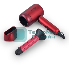 Фен Starwind SHD 6060 красный, 1600 Вт, компактный