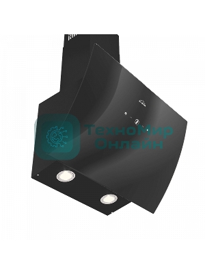 Вытяжка каминная Elikor Wave BK 60 черный, 60 см, 750 куб. м/ч, 56 дБ